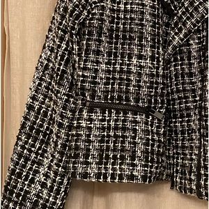 Simply Vera Vera Wang Black and White Tweed Jacket
